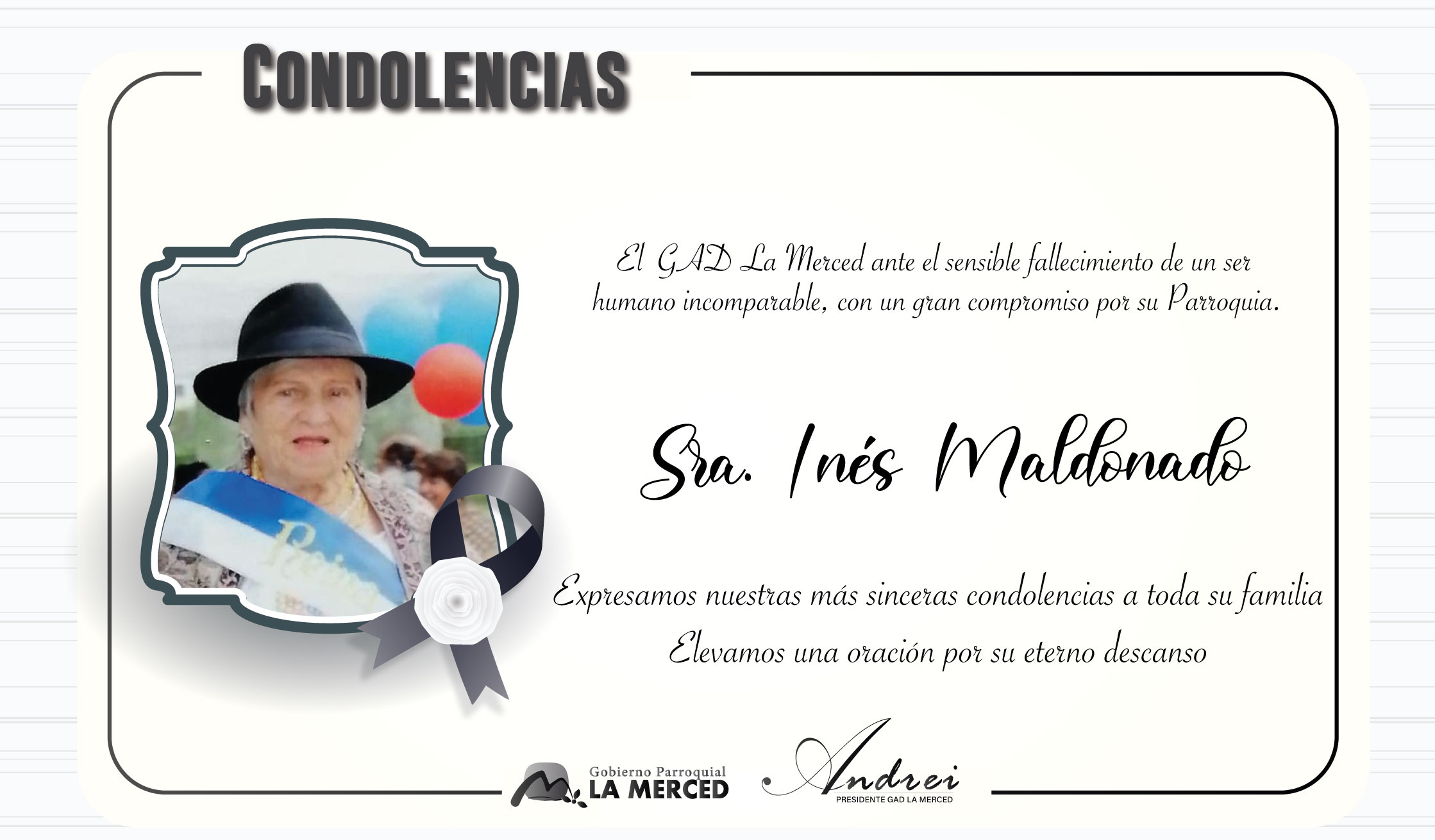 CONDOLENCIAS