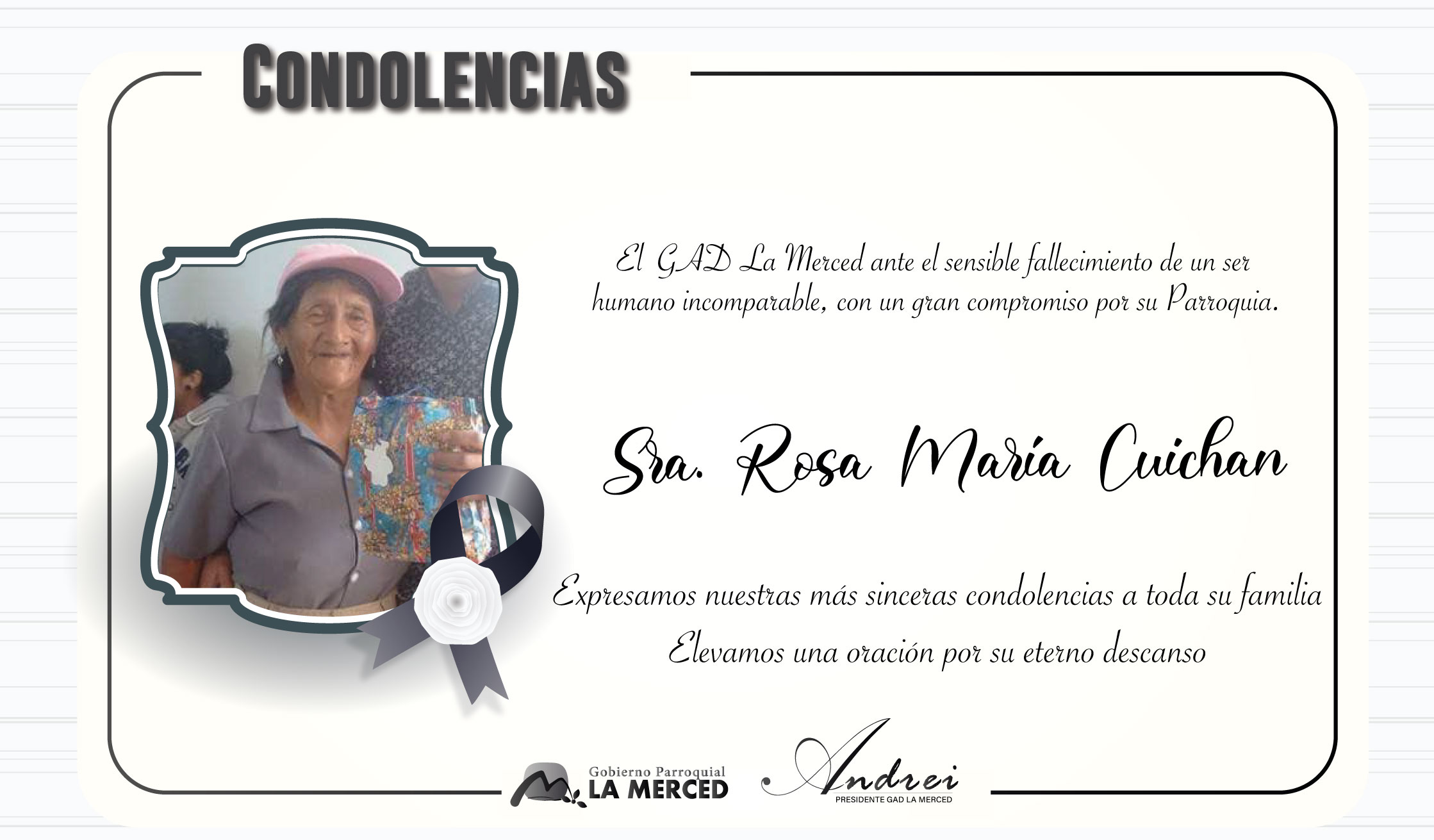 CONDOLENCIAS
