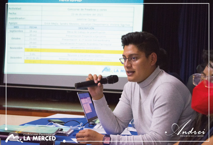 ASAMBLEA PARROQUIAL DE PRIORIZACIÓN DE OBRAS DE PRESUPUESTO PARTICIPATIVO 2022