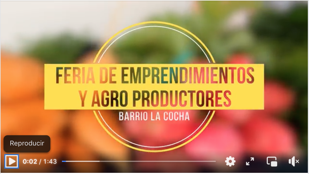 FERIA DE EMPRENDEDORES Y AGRO PRODUCTORES