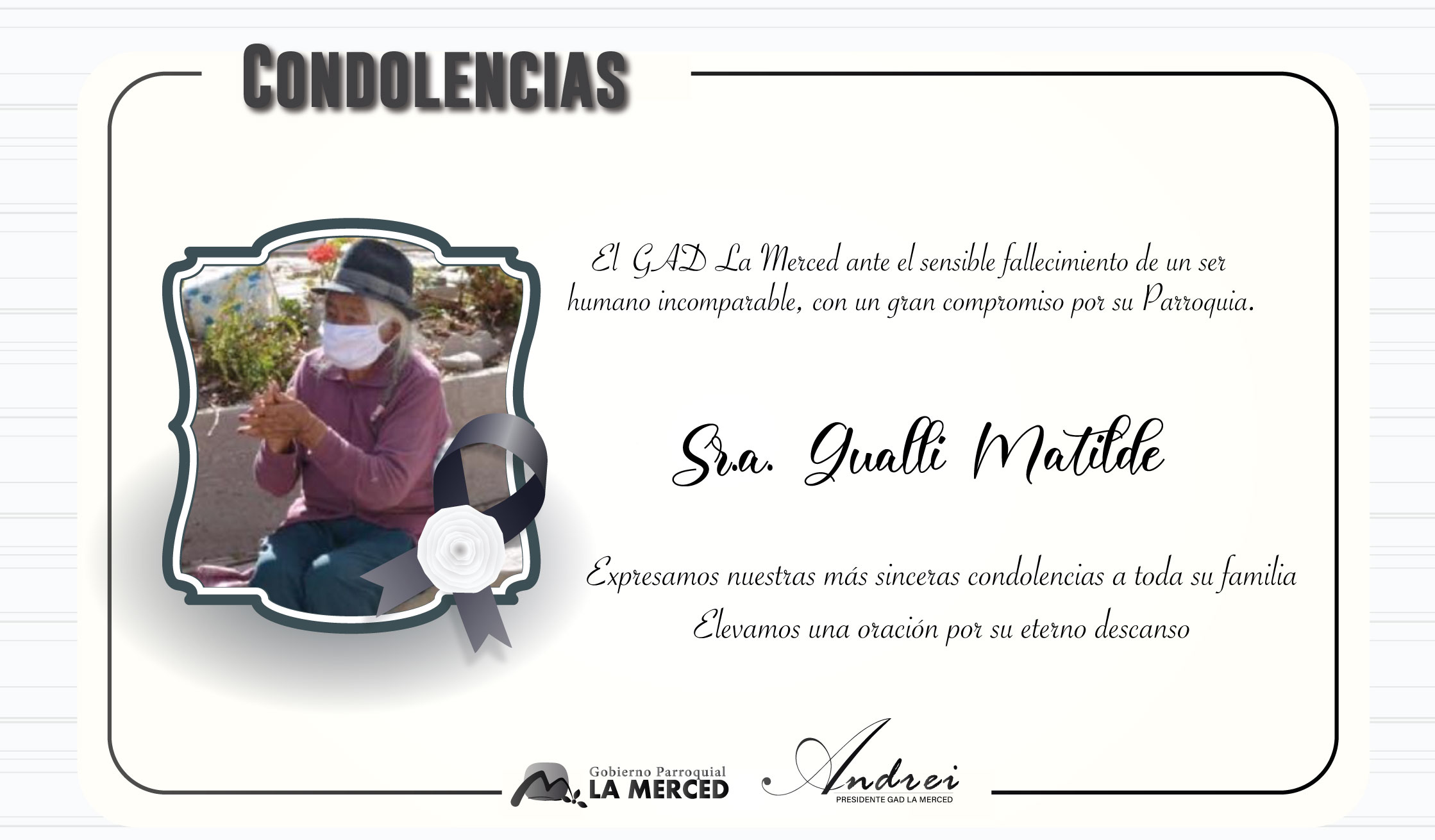 CONDOLENCIAS