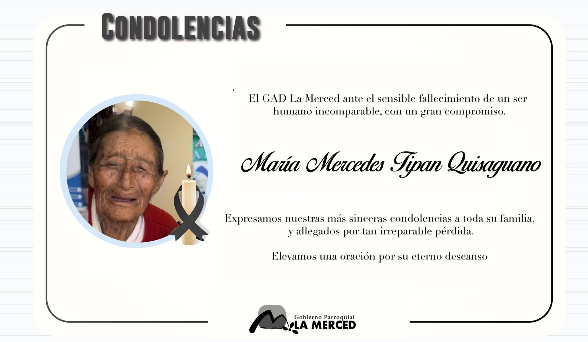 CONDOLENCIA 