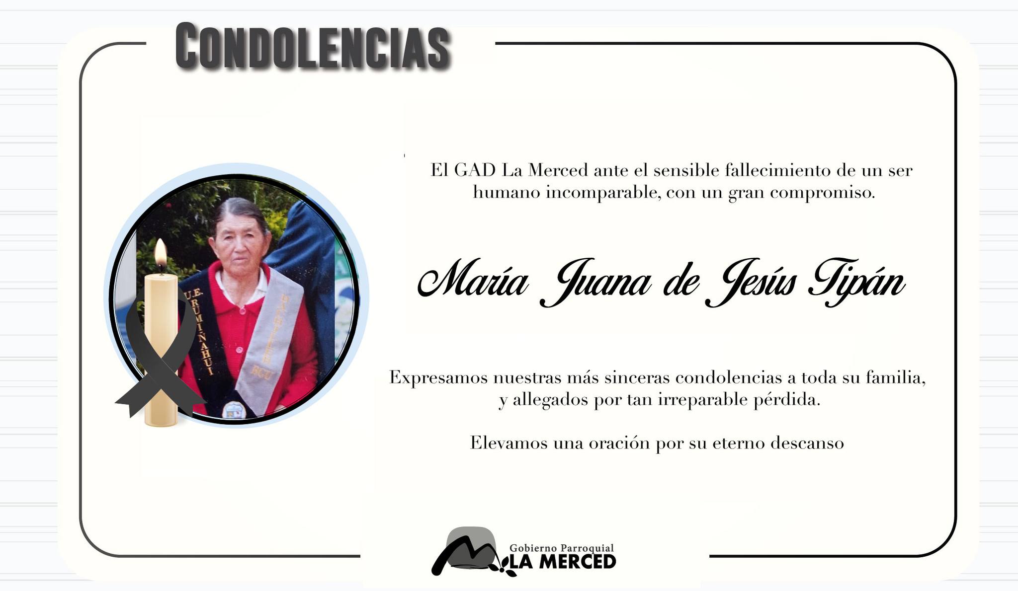 CONDOLENCIA