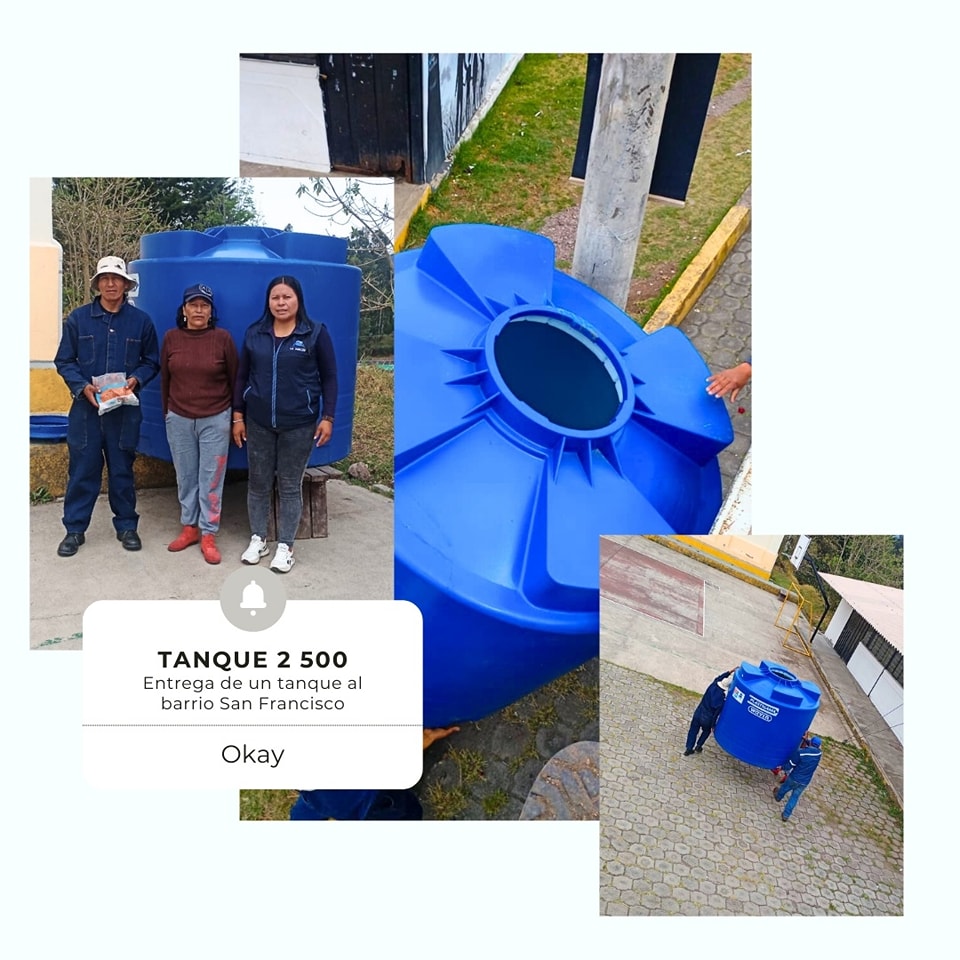 Entrega de Tanque de Agua en el Barrio San Francisco