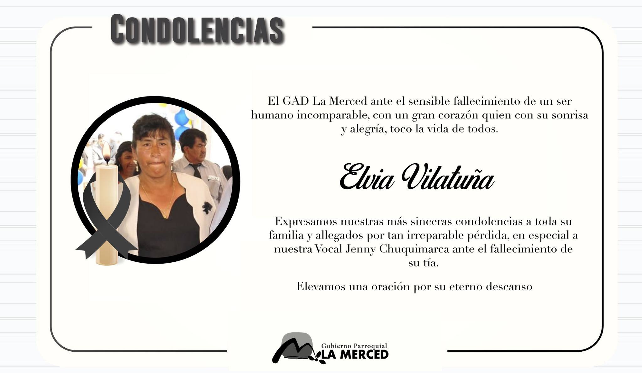 CONDOLENCIA 
