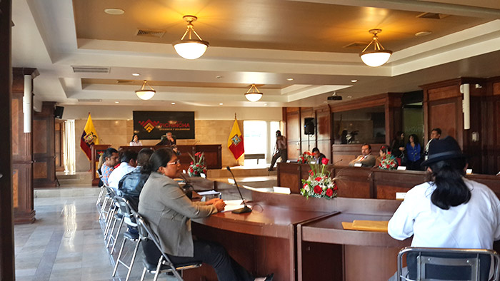 Reunión con el Consejo Provincial de Pichincha